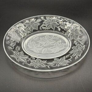 Vintage Princess House Fantasia Oval Plate/Gravy Boat Tray With Embossed Floral
